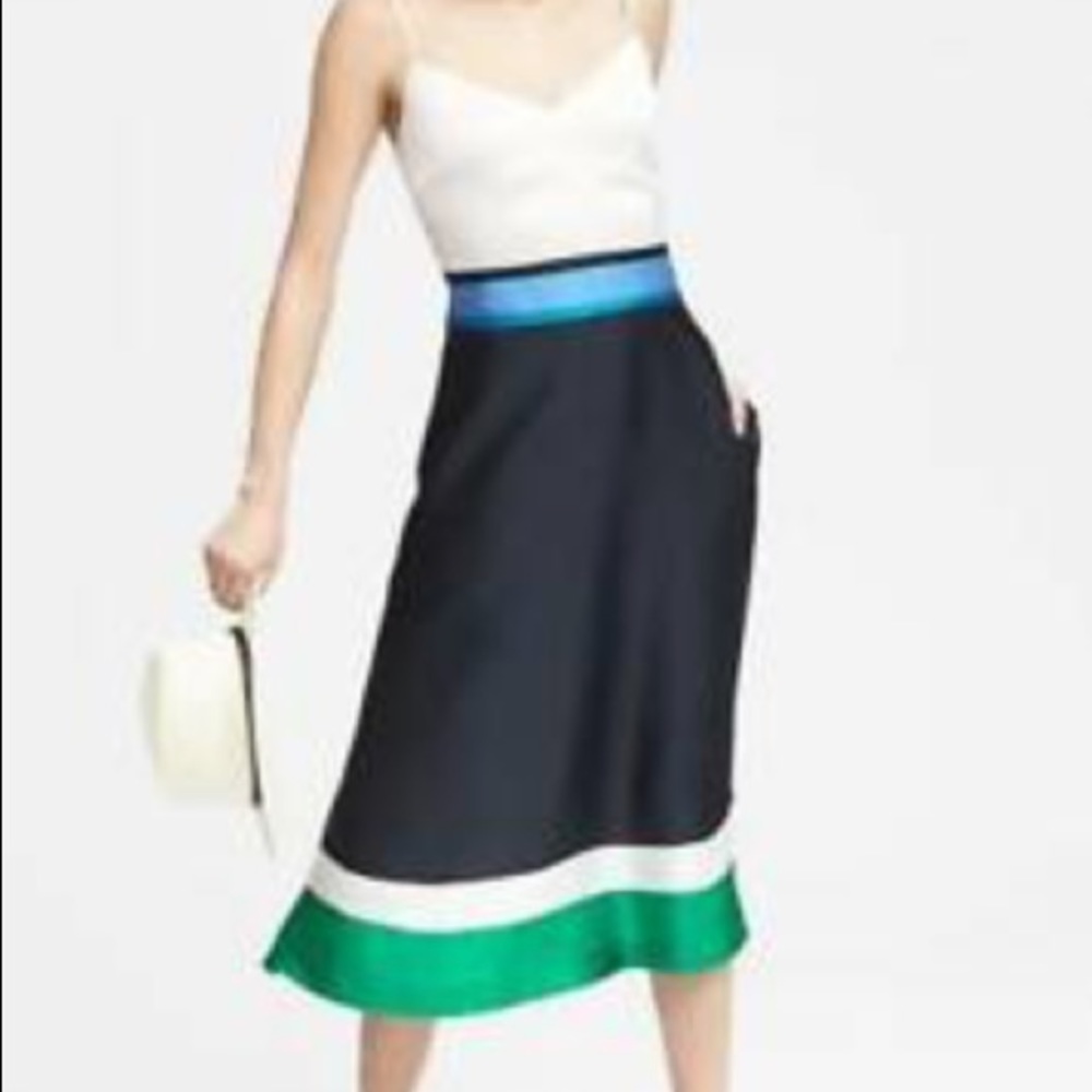 NWT Banana Republic Navy Blue Color Block Dress